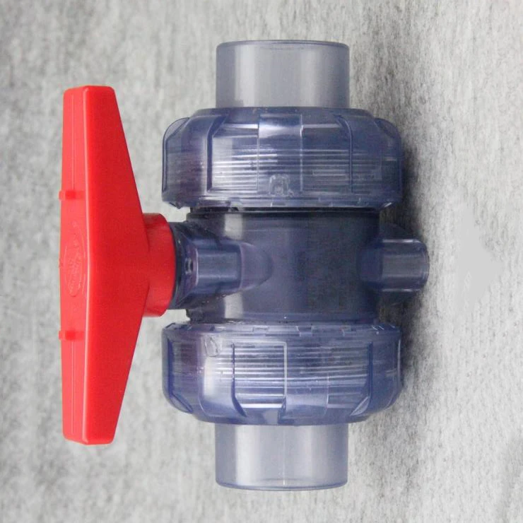 50 мм внутренний диаметр прозрачный ПВХ быстрый шаровой клапан трубы фитинг для орошения сада аквариум