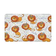 Забавные Boho Львы с перо Headress передней двери коврики Добро пожаловать для дома Крытый Вход Кухня патио