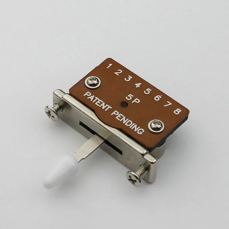 

New 5 Way Guitar Level Switch for With White Tip For Electric Guitar H13