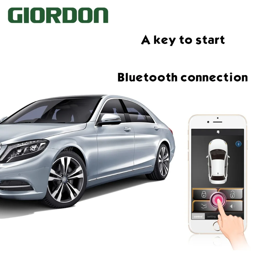 

PKE keyless into the system has the function of mobile phone remote start one key start, close to the car lock/leave car shut