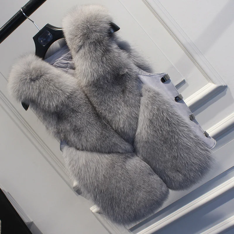 ZDFURS* real fur fox fur coat design ladies winter really fox fur coat detachable real fur coat women short