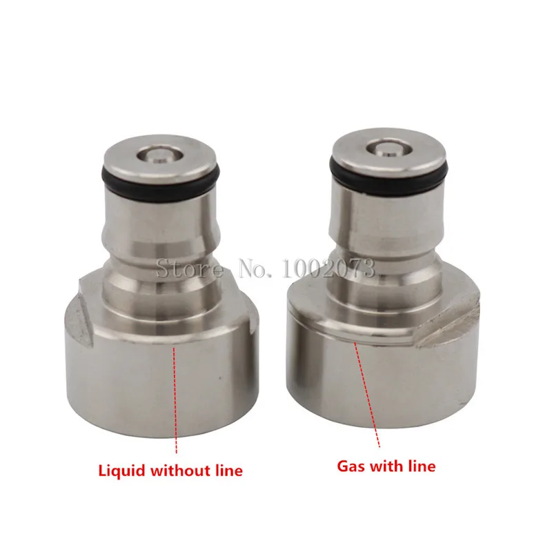 Home Brew Ball Lock Keg Coupler Adapter Stainless Steel Ball Lock Quick Disconnect Conversion Kit G58 Liquid OR Gas Post (5)