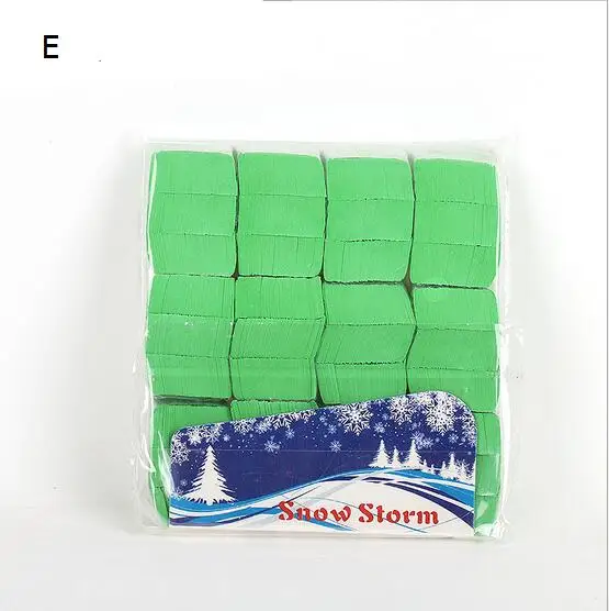 Green 1bag Snowstorm Magic Tricks Snowflakes Snow Storm Paper Magic Props for Magician