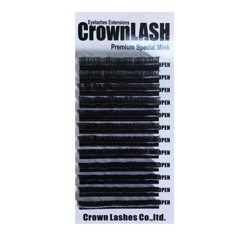 Crownlash black 9D объем наращивания ресниц C фотовысота 7 15 мм лоток одного размера очень