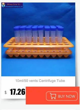 15 мл 50 шт./лот Пластик центрифужная пробирка PP Microcentrifuge центрифужные пробирки с винтовой крышкой, Пластик Тесты для пробы Clear