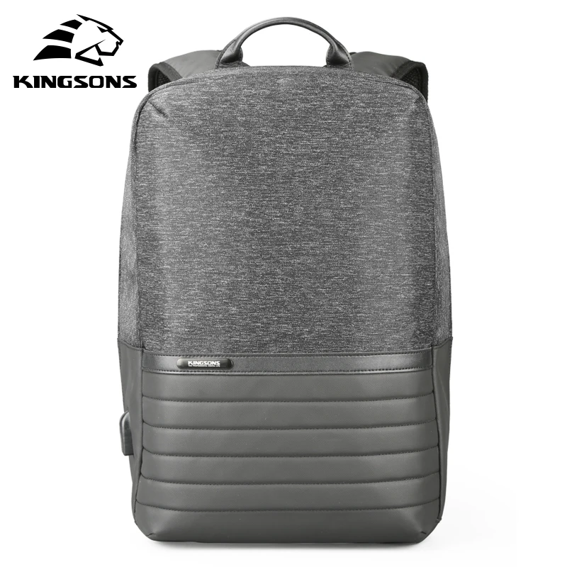 

Kingsons 15 inch Laptop Backpack USB Charging Anti Theft Backpacks Men Travel Backpack Waterproof School Bag Male Mochila