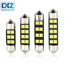 DXZ 1 шт. гирлянда 31 мм 36 мм 39 мм 42 мм C5W C10W 3030 SMD Canbus безотказный Автомобильный светодиодный светильник Автомобильная интерьерная лампа Doom лампа белого цвета 12 В DC
