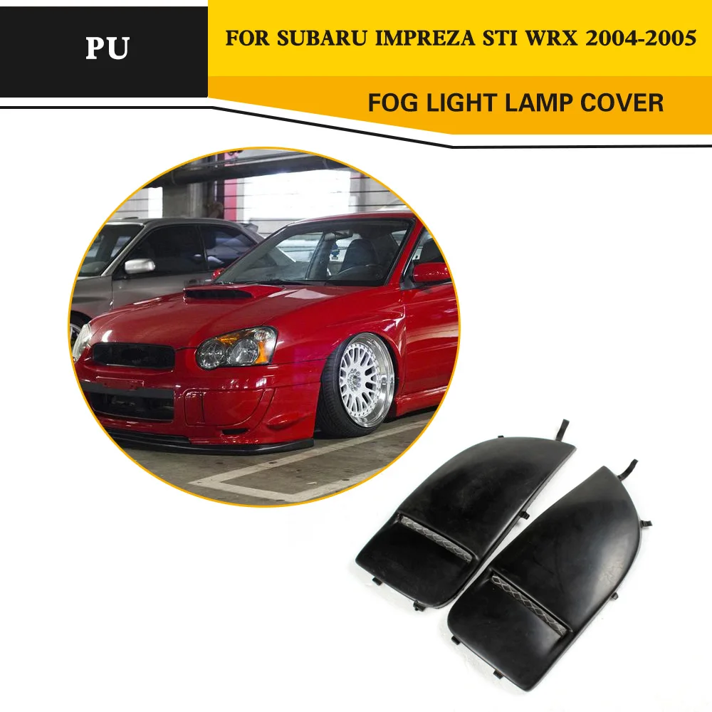Auto PU Fog Loght font b Lamp b font Mask Cover Trim For Subaru Impreza STI