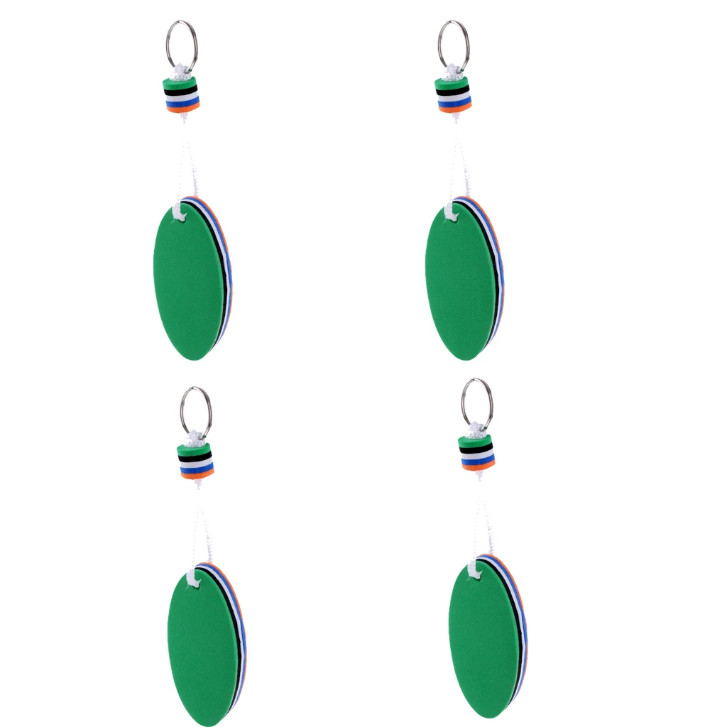 4Pcs Marine Boating Sailing Boat Float Floating Keychain Foam Keyring Key Ring Holder Sports Fan Key Chains  