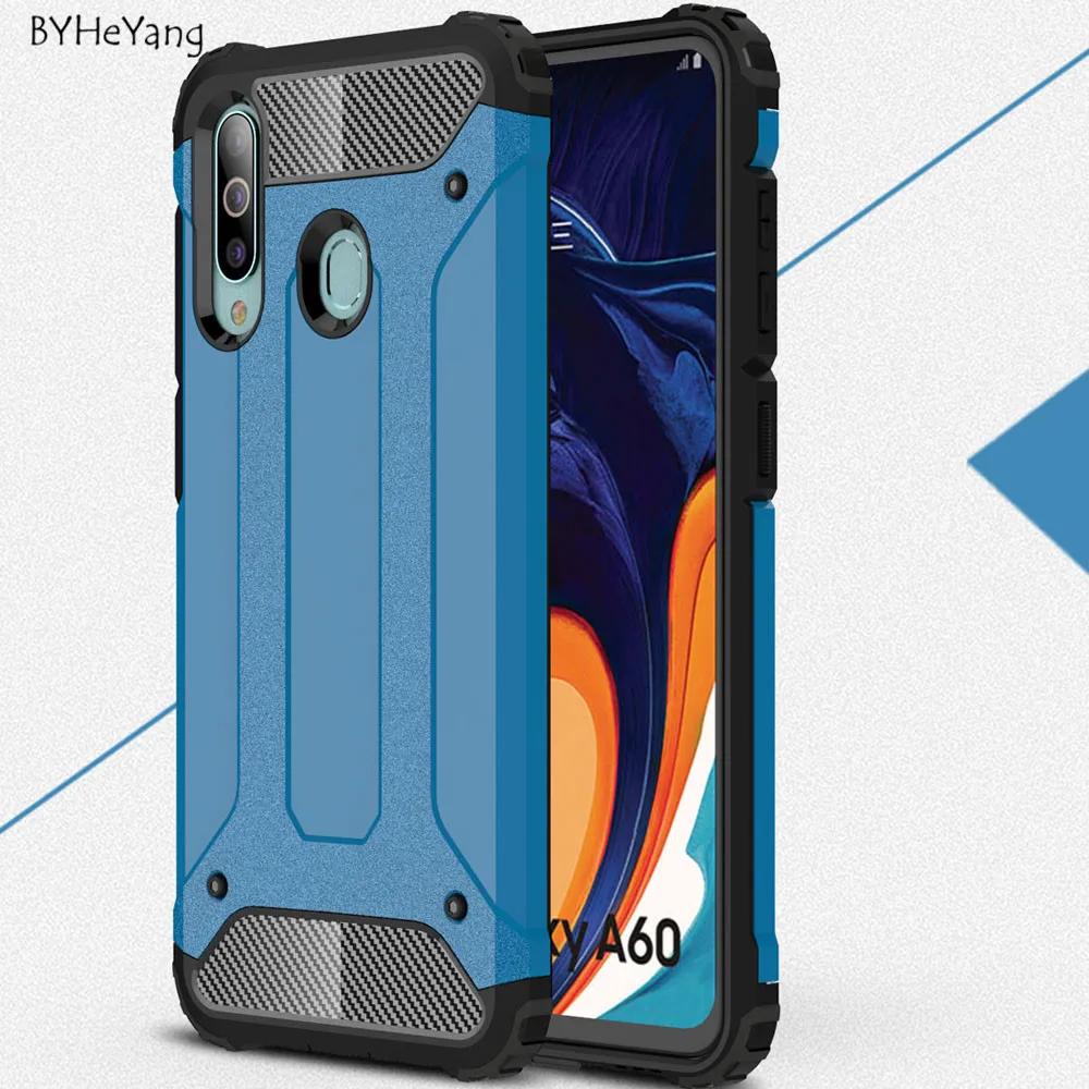 For Samsung A60 2019 Case Hybrid Tough Shockproof Armor Hard Phone Armor Cases For Samsung Galaxy A60 A606F A606 SM-A606F Cover