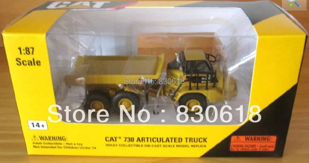 NORSCOT Die-cast CAT 730 шарнирный самосвал 1/87 HO Масштаб#55130 строительная техника игрушка