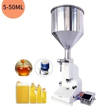 5~ 50 мл 10L пневматическая Вертикальная количественная маленькая машина для наполнения косметического шампуня, питьевой воды пчелы, с педалью