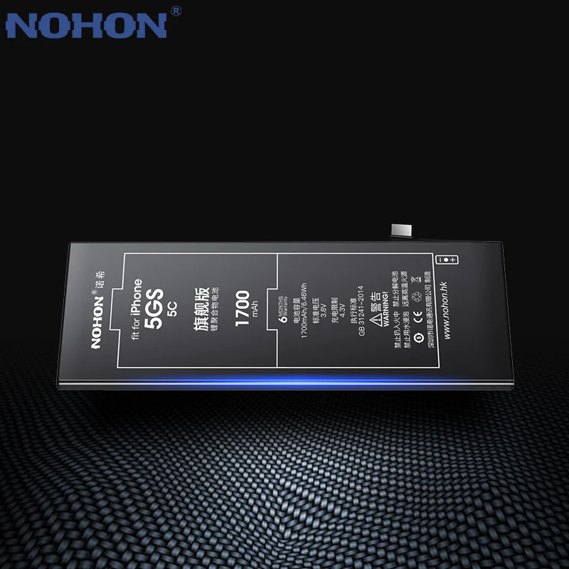 Nohon аккумулятор для iPhone 5S 5C 4 6 7 8 iPhone8 iPhone7 iPhone6 iPhone4 Батарея 8G 7G 6G 4G Замена высокого Ёмкость Bateria инструменты