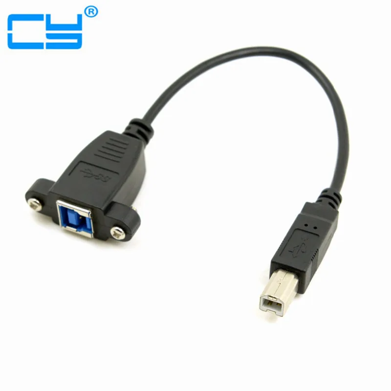 

USB 3.0 USB3.0 Standard B Type Female to USB2.0 USB 2.0 B Type Male Plug Data Extension Cable 20cm/0.2m