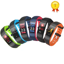 Лучшие продажи Sms уведомления водонепроницаемый сердечный ритм кровяное давление цветной умный Браслет «Умные» Часы цвет saat