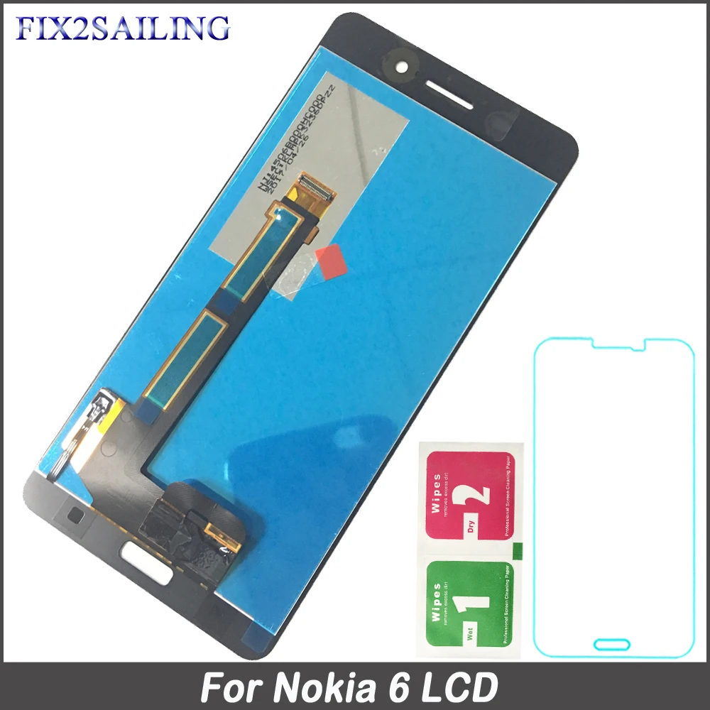 

Fix2sailing For Nokia 6 LCD Display With Touch Screen Digitizer Assembly Replacement Parts TA-1021 TA-1033 TA-1025 LCD