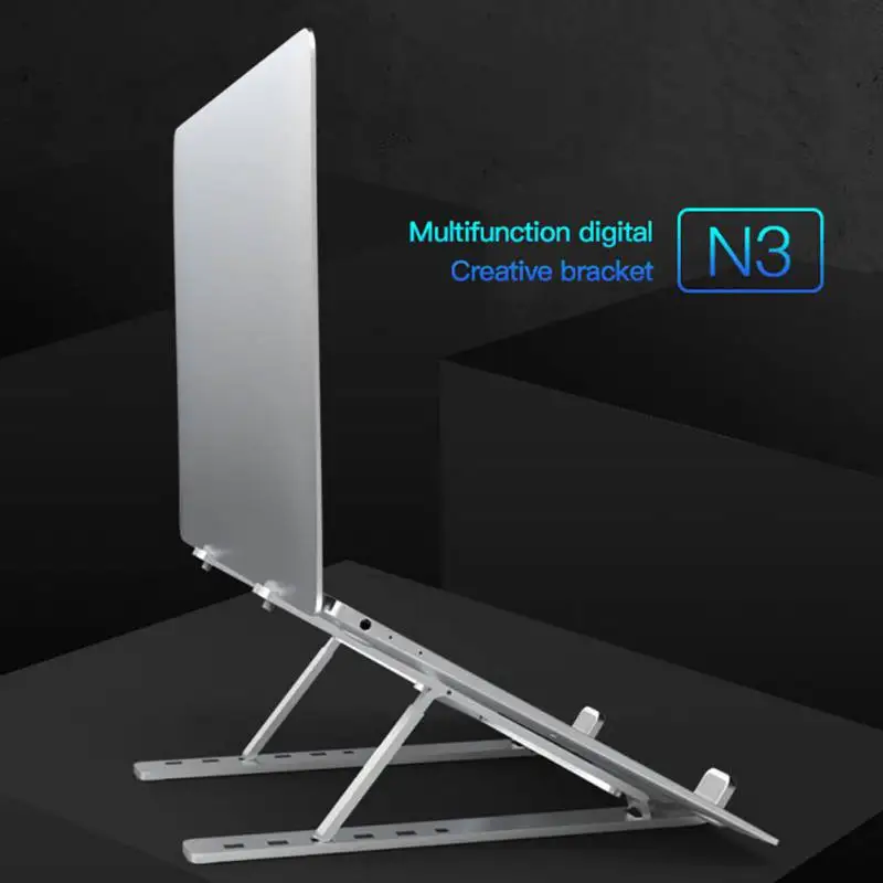 

3 color notebook stand storage adjustment aluminum alloy computer stand computer lifting rack Computer Lift Shelf Can Be Adjuste