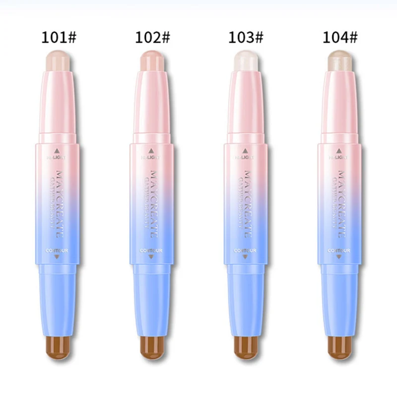 

Concealer Contour Stick Double-ended Makeup Contouring Highlighter Create 3D Face Cover OA66