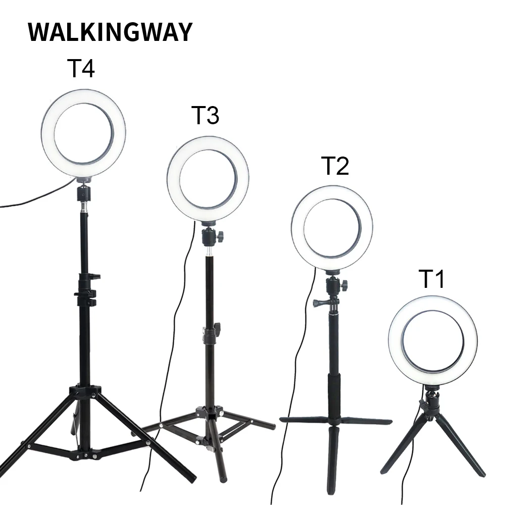 Светодиодный кольцевой светильник WalkingWay 6 дюймов лампа для макияжа USB