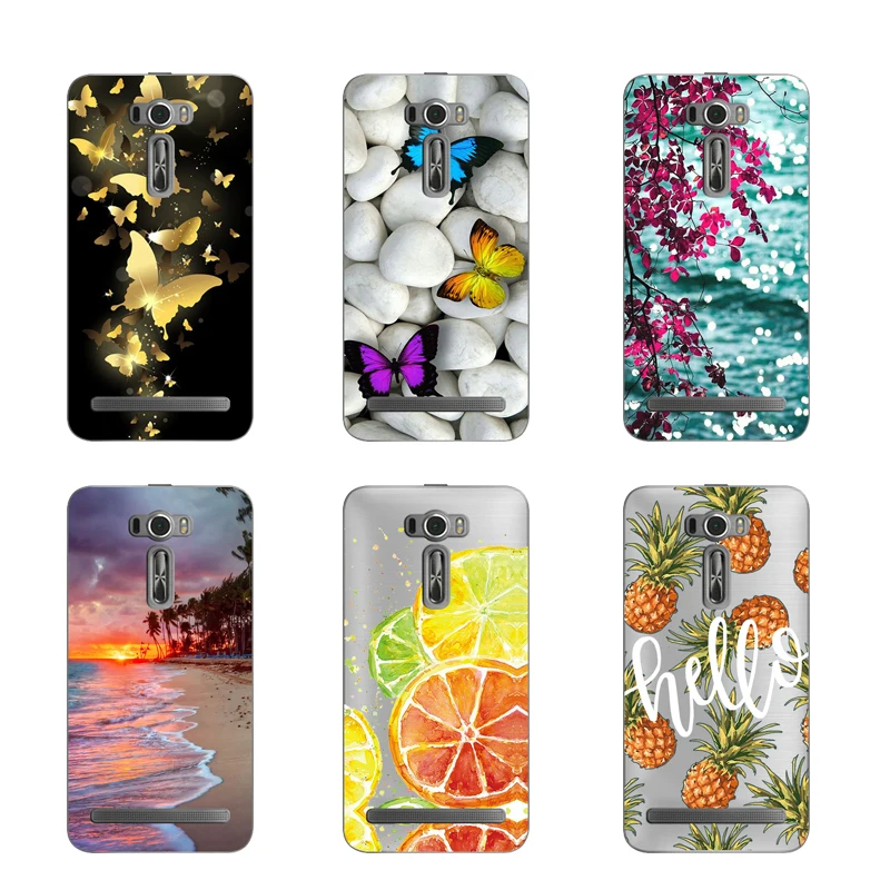 

5.5" ASUS Zenfone 2 Laser ZE550KL ZE551KL Silicone Phone Case Cover ASUS ZE550KL ASUS_Z00LD Back Protector Soft TPU ZE 550KL Bag