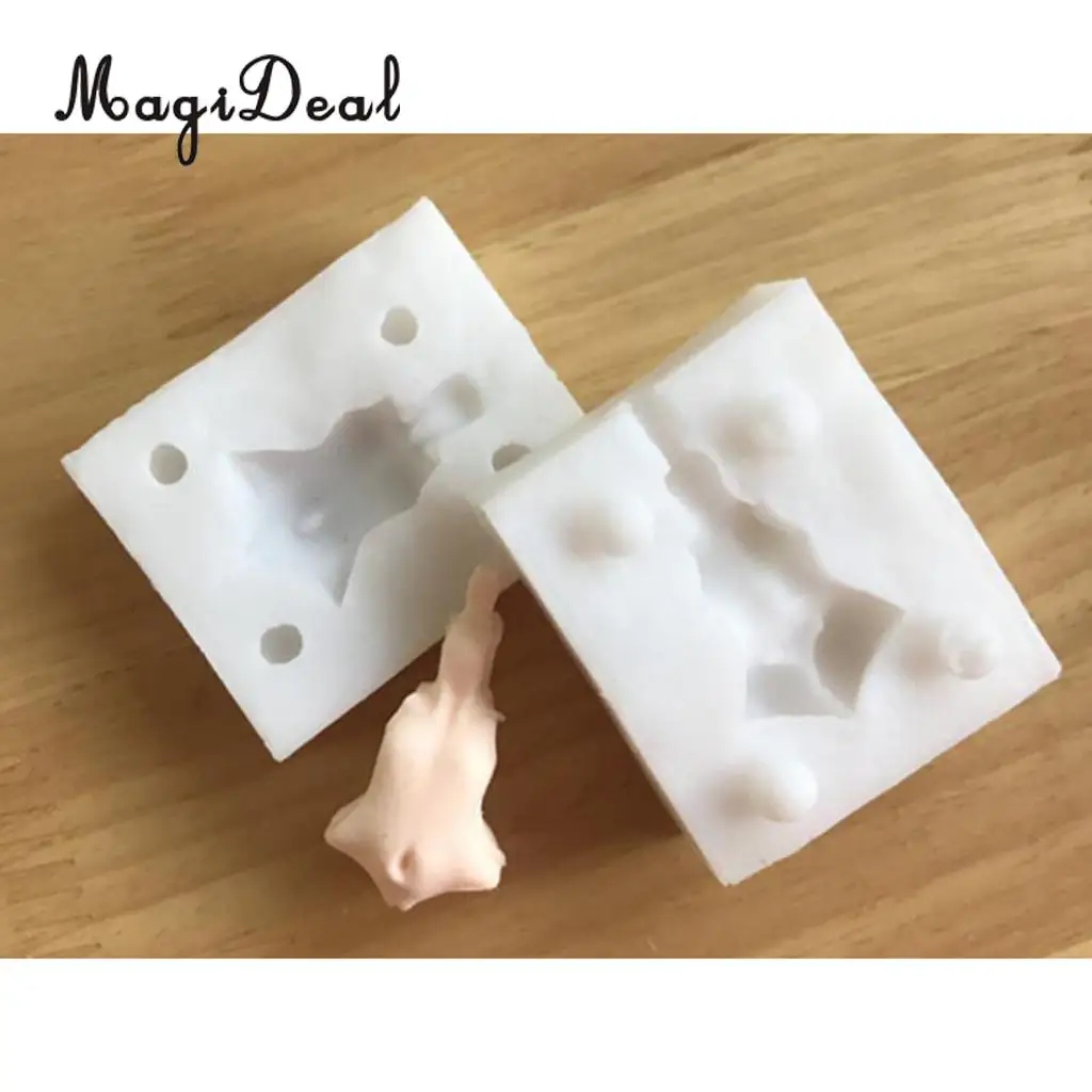3 Sets Dolls Human Body Model Silicone Mold Polymer Clay Molds Handmade Craft Mold Fondant Cake Decorating Mould Baking Tools
