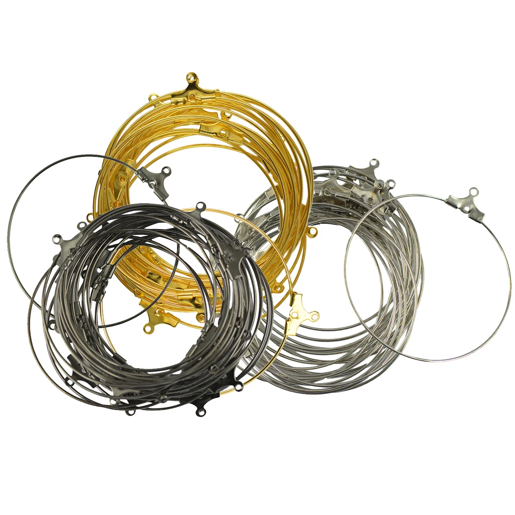 

60 Pieces Wholesale Beading Hoop Loop Earring Ear Wire Jewelry DIY Making Findings Crafts