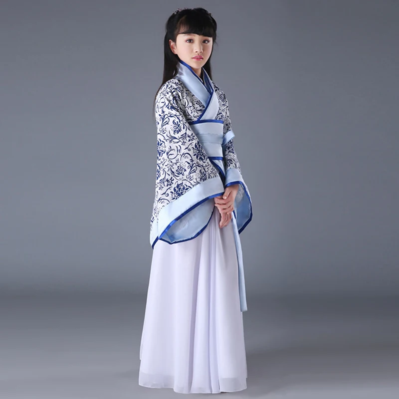 Chinese Ancient Traditional Costume Hanfu Dress Cosplay Fairy Guzheng