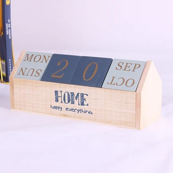 

Dailyuse Manual Wooden Combination Small Desk Calendar Desktop Decoration Ornament