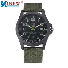 Fabulous XINEW Luxury Outdoor Sports Men’s Watch Calendar Date Mens Steel Analog Quartz Watch Military erkek kol saat relogioi