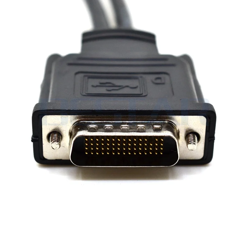DMS59 PLUG TO TWIN 15 PIN SOCKET EXTENSION CABLE FOR PCA VGA RGD VIDEO CARDS ETC DMS59 PLUG TO TWIN 15 PIN SOCKET EXTENSION CABLE FOR PCA VGA RGD VIDEO CARDS ETC