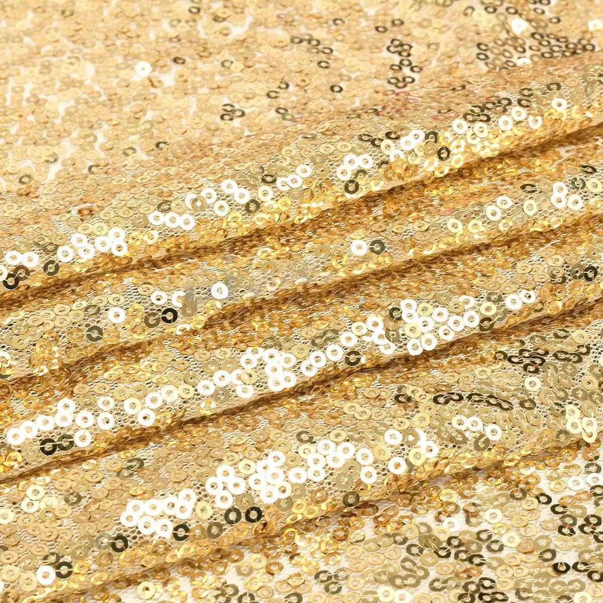 120*180cm Sequin Photo Backdrop Wedding Booth Photography Background Cloth Champagne Gold
