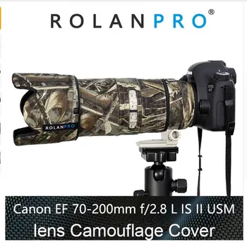 

ROLANPRO Lens Camouflage Rain Cover Canon EF 70-200mm F2.8 L IS USM lens Rain Cover Protective Case Waterproof Clothing