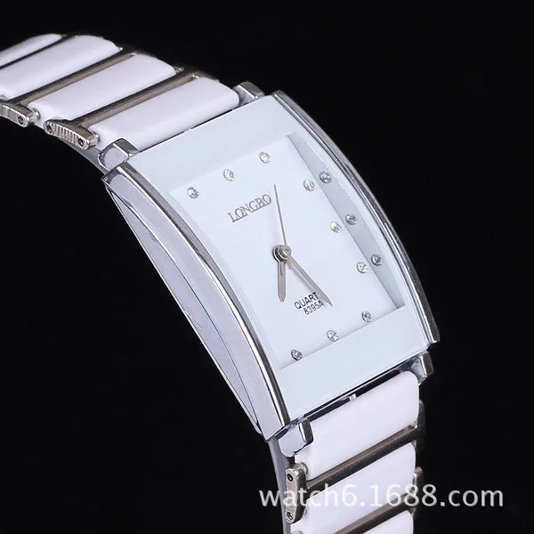 Модные Роскошные Longbo бренд Водонепроницаемость женское платье наручные часы Для женщин Керамика горный хрусталь дамы Бизнес Часы