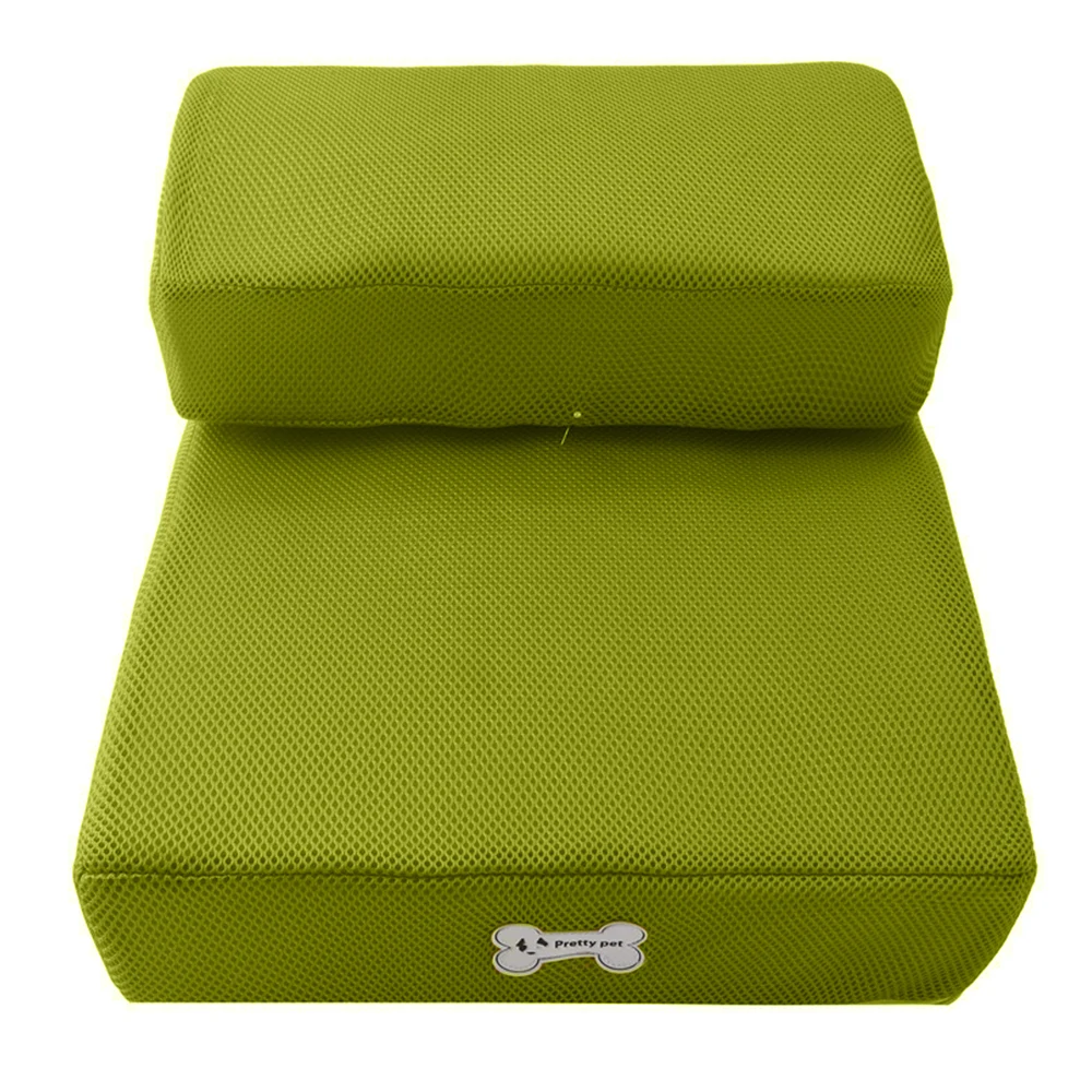 Green Кровать для щенков, подушка, коврик, складной, дышащий, сетка, диван, коврик для собак, для тренировок, для домашних животных, коврик для лестницы, игрушки, кровать для домашних животных, лестницы, мульти-Стили - Цвет: Green