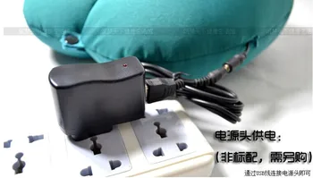 

green neck almofada massagem U shape electric pillow massager cushion Six-speed adjustable neck massager pillow with usb free