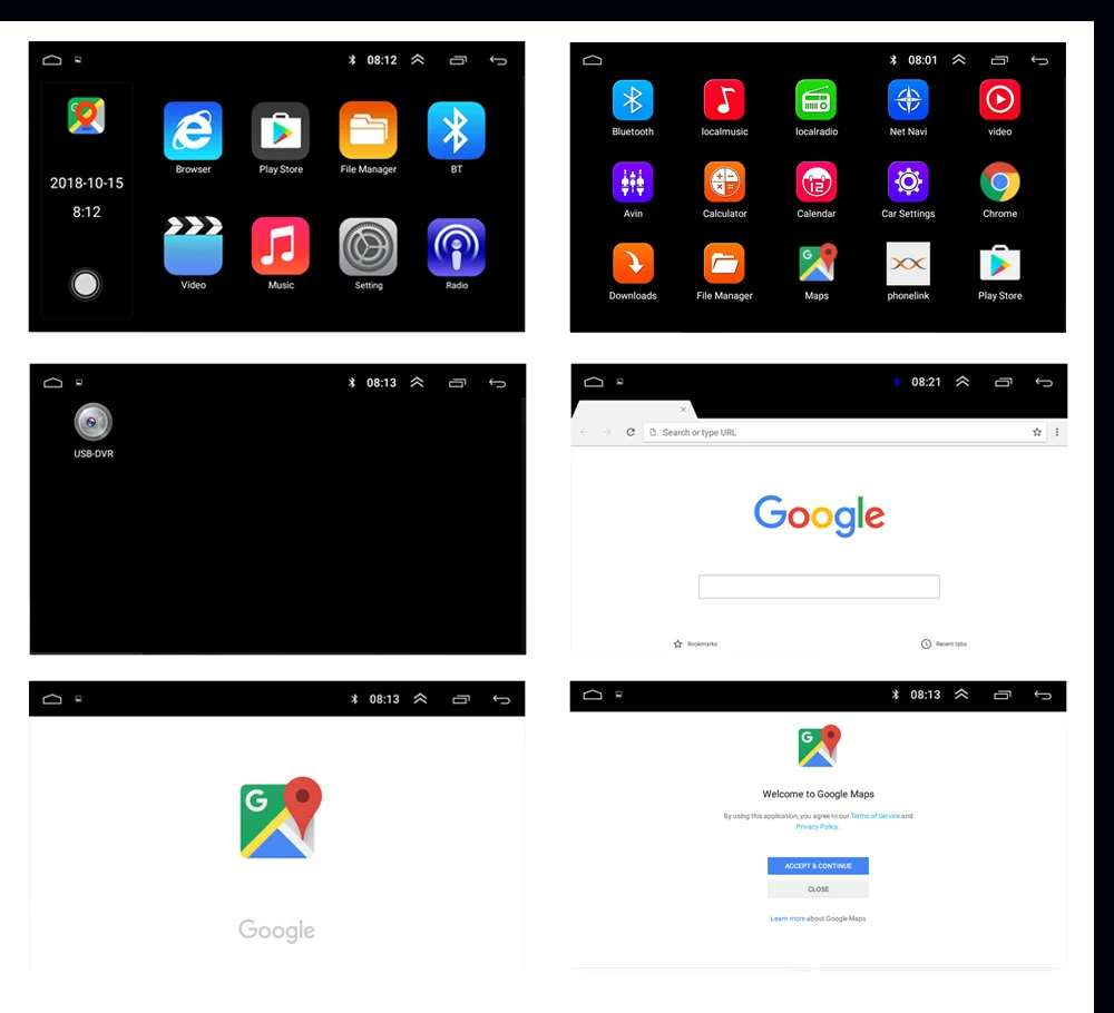 Best SZBULOAI Android 8.1 System 16G Memory Touch Screen 7 Inch HD Car Bluetooth MP5 Player 2 DIN Universal GPS Navigation WIFI 20