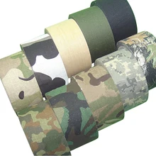 Fita adesiva camuflada 5m, fita envoltória caça à prova d' água fita adesiva camo furtiva bandagem militar 0.05m x 5m /2 polegadas x196 polegadas