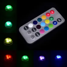 Погружной светильник 3 led батарея водонепроницаемый бассейн пруд светильник ing дистанционное управление