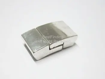 

10mm Flat magnetic clasp 10x2mm camber flat leather clasp-FC08