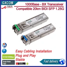 1000Base – BX Transceiver Cisco Compatible 1.25Gbps BIDI 20KM 1310nm/1550nm SFP