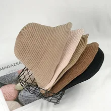 Панама шляпа для женщин Элегантная Рыбацкая шляпа с бантом шляпа для взрослых Панама Боб шляпа плоская шляпа