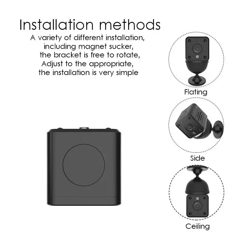 Hd 720P батарея ip камера Wifi Обнаружение движения наружная Водонепроницаемая мини