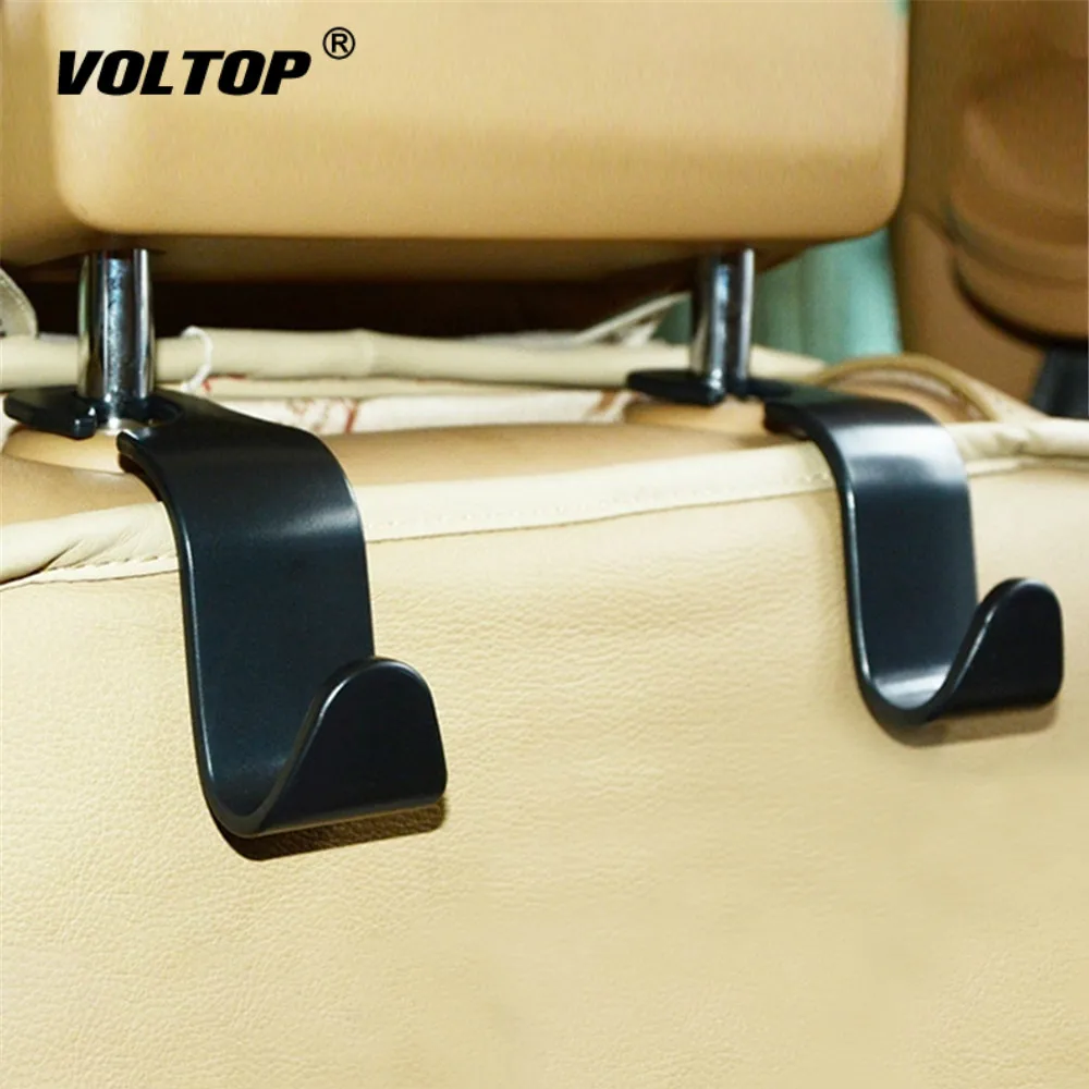 

2pc Car Seat Back Hooks Hanger Organizer Universal Headrest Mount Storage Hook House Storage Simple Styling Car Coat Hanger