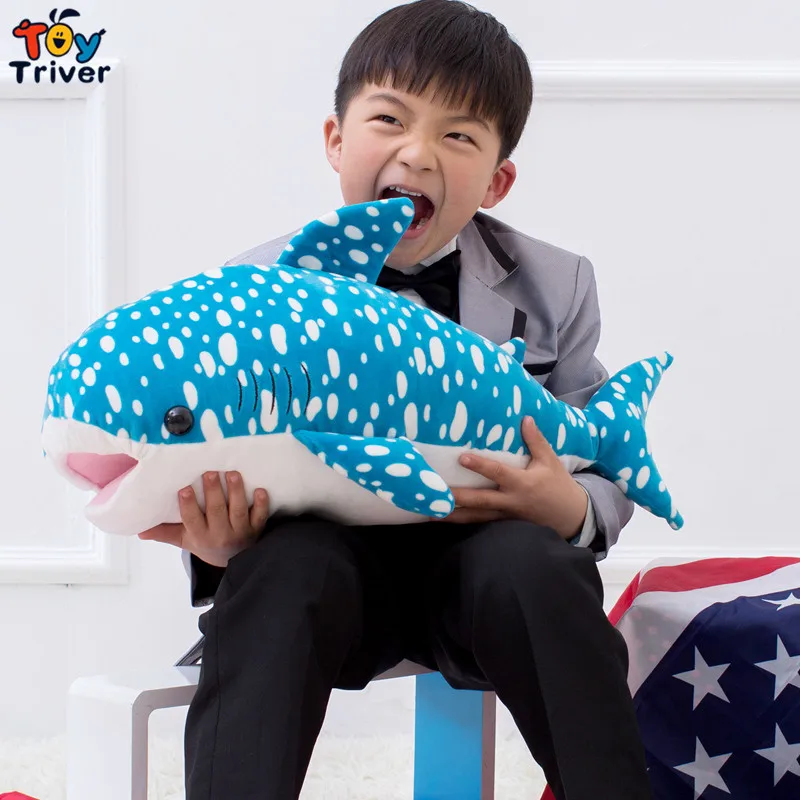 

60cm Super Soft Blue Whale Toy Sea Ocean Animal Stuffed Doll Baby Kids Children Friend Birthday Gift Home Shop Decor Triver