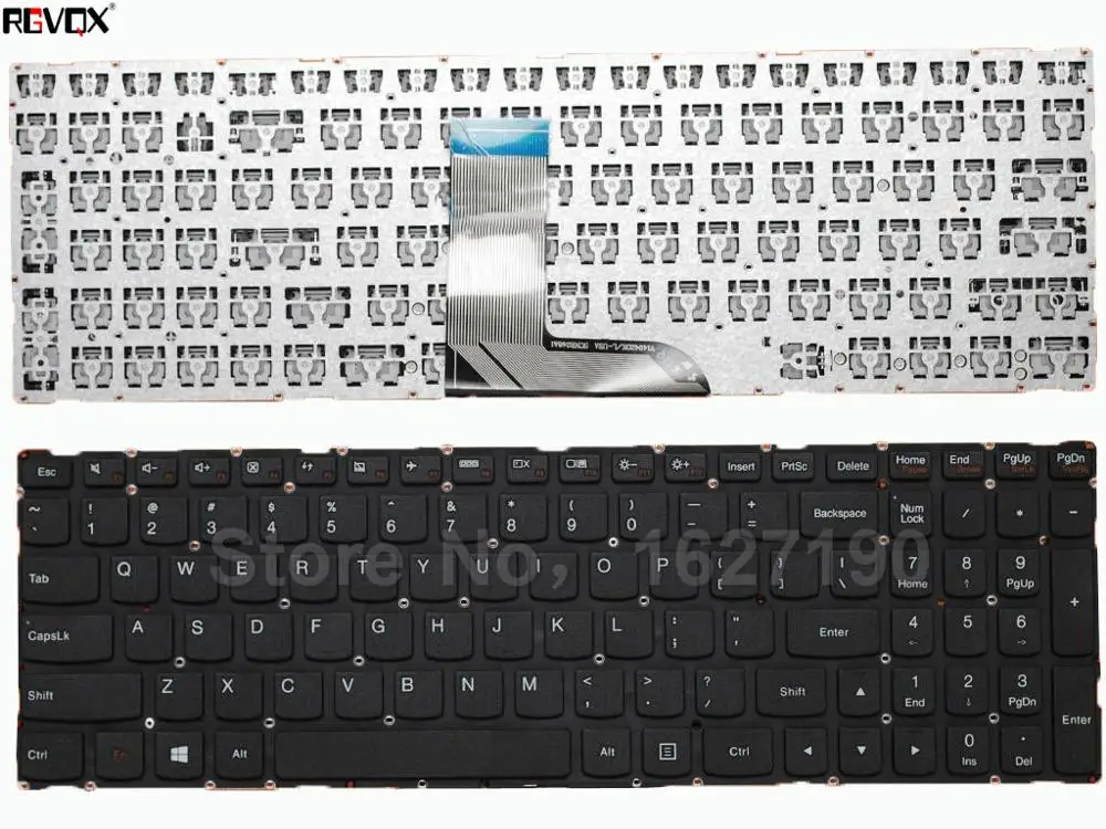 Новая клавиатура для ноутбука США Lenovo IdeaPad Yoga 700-15ISK черный Win8 без рамки ремонт