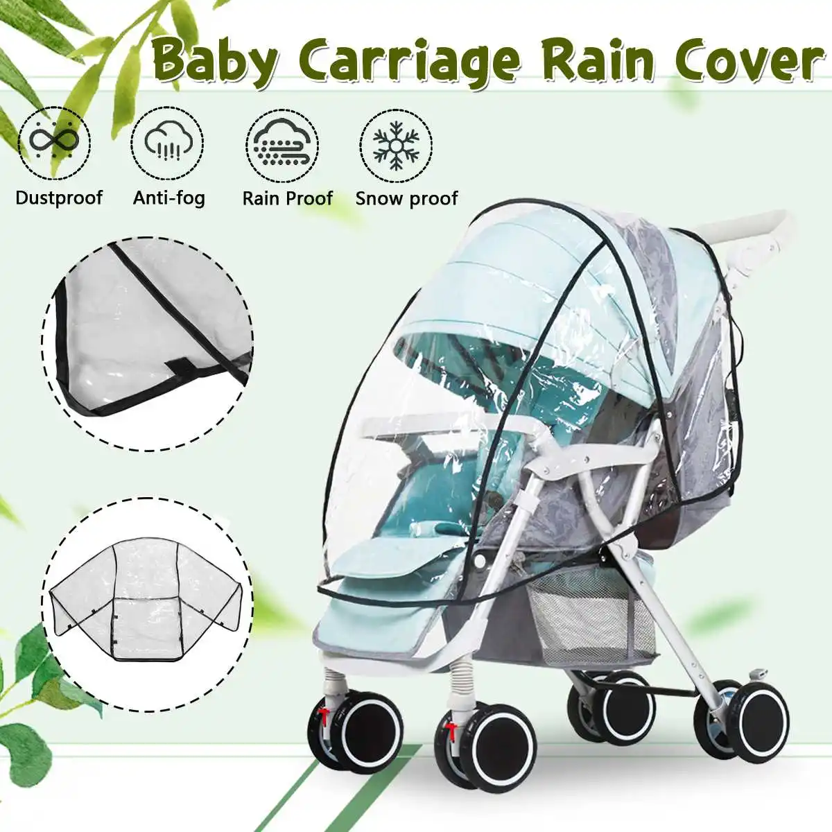 Водонепроницаемый дождевик для детских колясок, пылезащитный дождевик, дождевик для детских колясок, аксессуары для колясок, детские коляски S