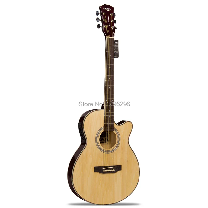free shipping 40inch ultra thin wood guitar+eq 102cm electric guitar