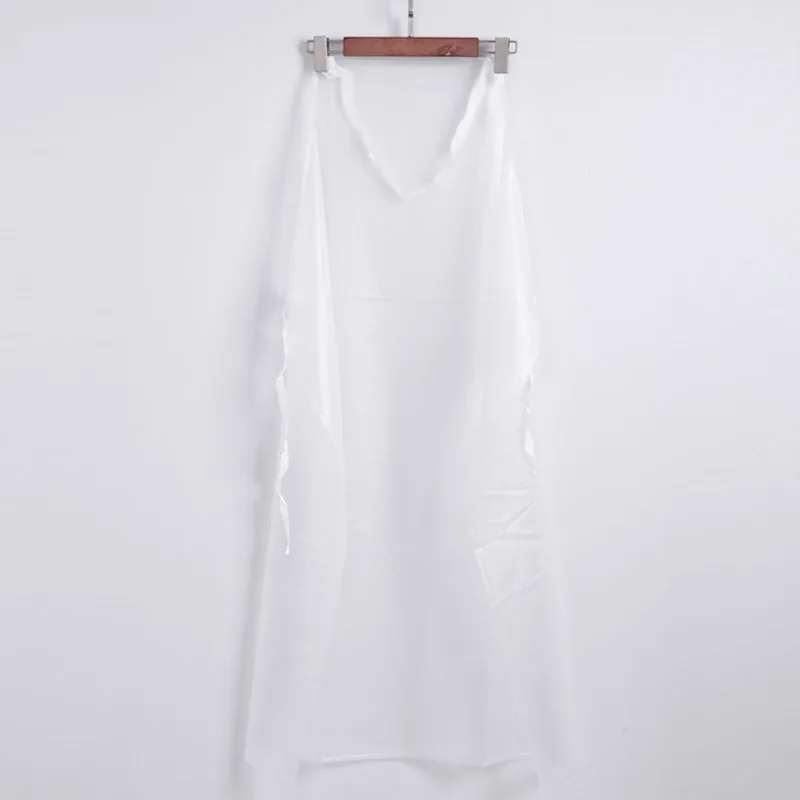 Simple Sleeveless Kitchen Fashion Adult Workwear Men Women Waterproof Oil-resistant Disposable Aprons