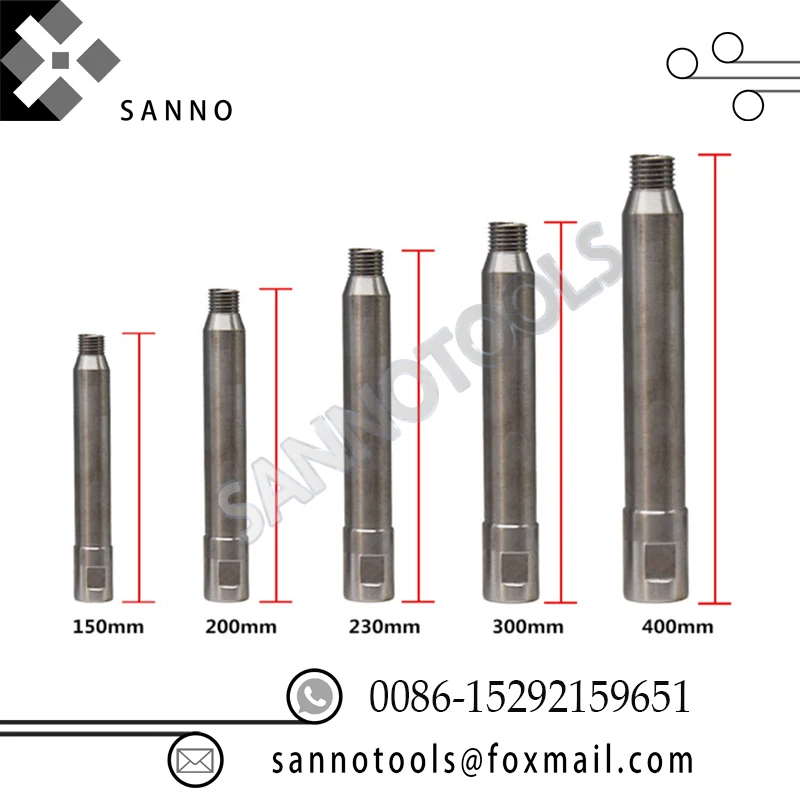 

Extension Rod For Diamond Core Drill Bit Power Tools 100mm - 400mm thick diamond drill bit thread extension rod