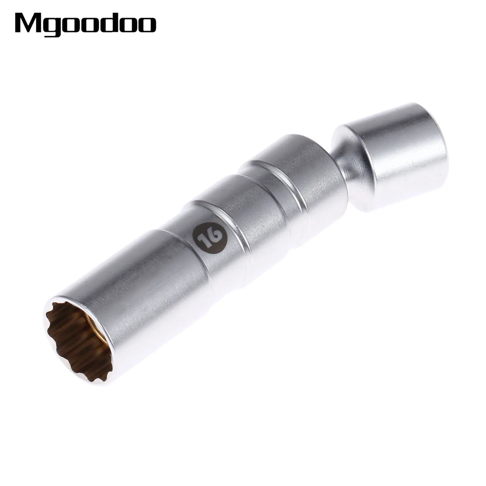 

Mgoodoo 16mm 5/8 Inch Swivel Magnetic Thin Wall Universal Joint Spark Plug Socket 12pt 97L Auto Car Removal Tool Accessories